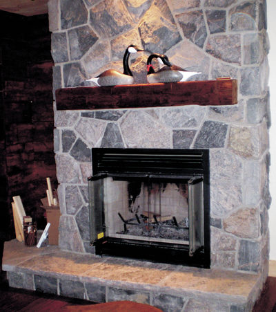 granite fireplace