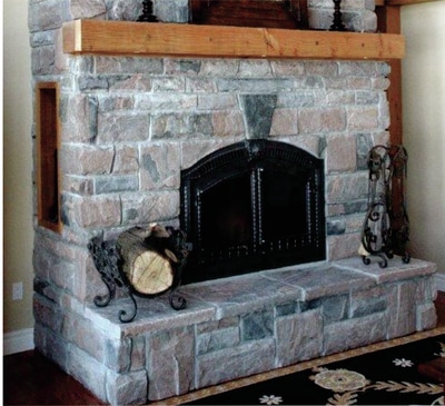 granite fireplace